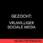 VRIJWILLIGERSVACATURE Sociale media
